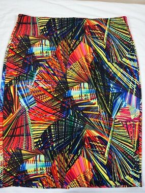 NYCC Vibrant Abstract Multi-Color Skirt (166)